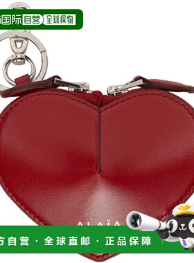 1h可退 香港直邮alaia 女士 红色迷你 Le Cœur 零钱包 AA1P040C0Y