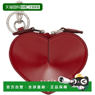 1h可退 香港直邮alaia 女士 红色迷你 Le Cœur 零钱包 AA1P040C0Y