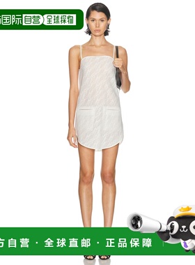 1h可退 香港直邮Courreges 女士 圆形蕾丝连衣裙 325CRO684PA0135