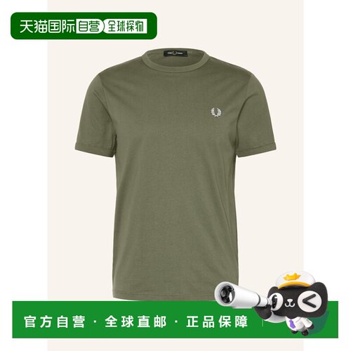 1h可退 欧洲直邮FRED PERRY 男士T恤 100074857416003 CO 卡其色
