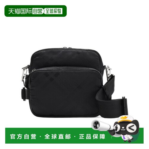 香港直邮BURBERRY/博柏利 男士 格纹图案细节单肩包 25SS