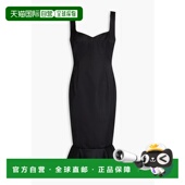 香港直邮Marni 玛尼 女士 1h可退 沟纹缎面中长连衣裙 ABMA1128U0