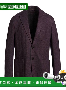 1h可退 香港直邮Canali 康钠丽 男士 西装外套 purple紫色 舒适时