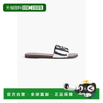 1h可退 香港直邮Tory Burch 托里 伯奇 女士 Ines 精饰镜面凉鞋 1