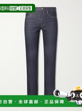 1h可退 香港直邮Tom Ford 汤姆 福特 男士 直筒滚边牛仔裤 DPS001