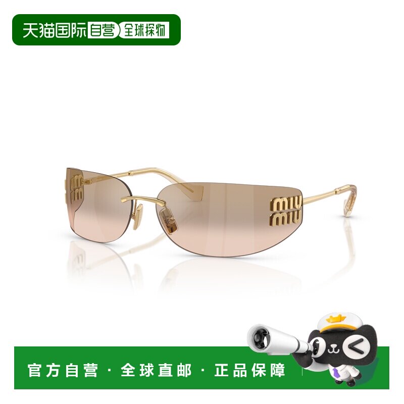 欧洲直邮MIUMIU缪缪徽标设计椭圆形太阳眼镜男女同款 0MU52YS