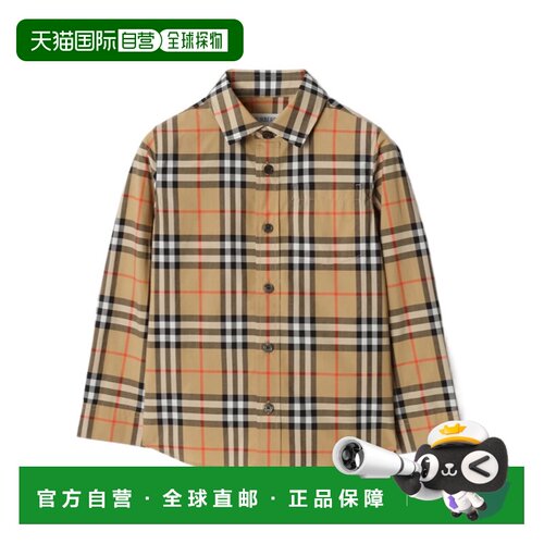 1h可退 香港直邮Burberry 格纹衬衫 81171661博柏利