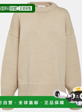 1h可退 香港直邮The Row 女士 Ophelia 羊毛羊绒毛衣 beige米色