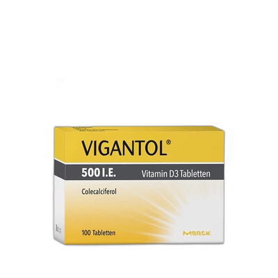 VIGANTOL默克婴幼儿维生素D3D500无氟补钙防佝偻病效期26年11月