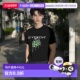 自营欧洲直邮Givenchy纪梵希 男士 黑色纯棉徽标4G锁图宽松休闲T恤