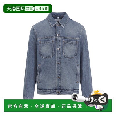 香港直邮off-white 男士 Hal Skate 米白箭号牛仔布夹克 44MYE09Q