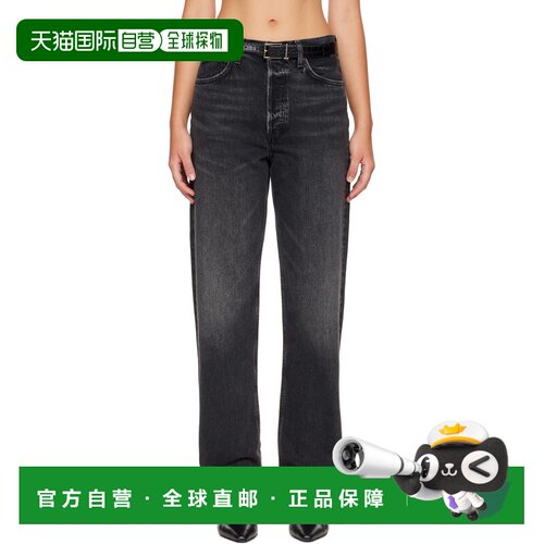 香港直邮AGOLDE 女士 黑色 90's Mid Rise Straight 牛仔裤 A2941
