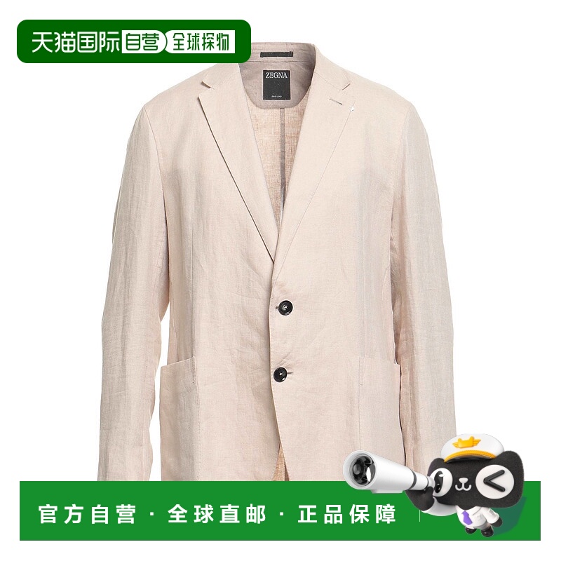 香港直邮zegna 杰尼亚 男士 西装外套 beige米色 舒适时尚