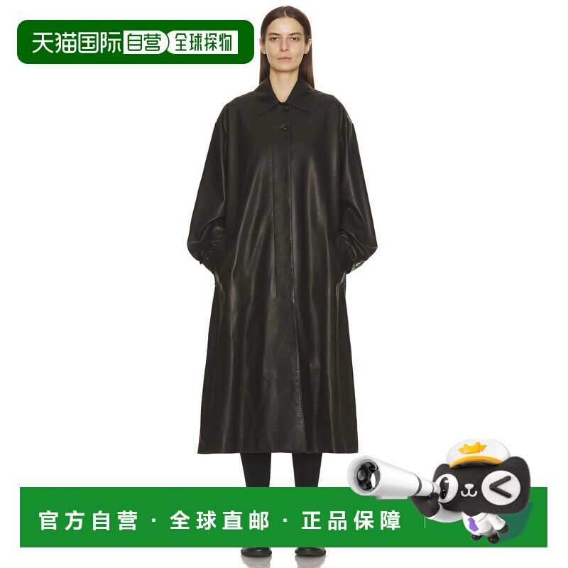 1h可退 香港直邮The Row 女士 Lolana 大衣 10490L640 black黑色