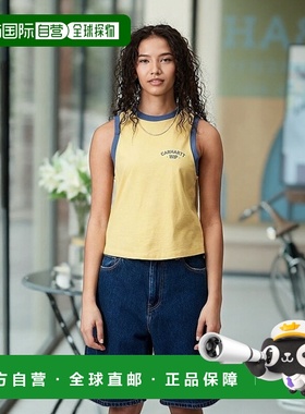 自营欧洲直邮Carhartt Wip 女士黄色棉T恤女款针织背心