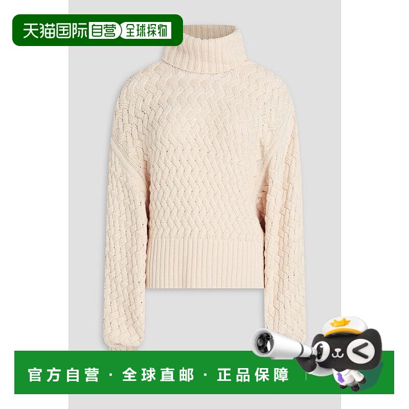 1h可退 香港直邮ZIMMERMANN 女士 羊毛棉混纺高领毛衣 0158TF241C