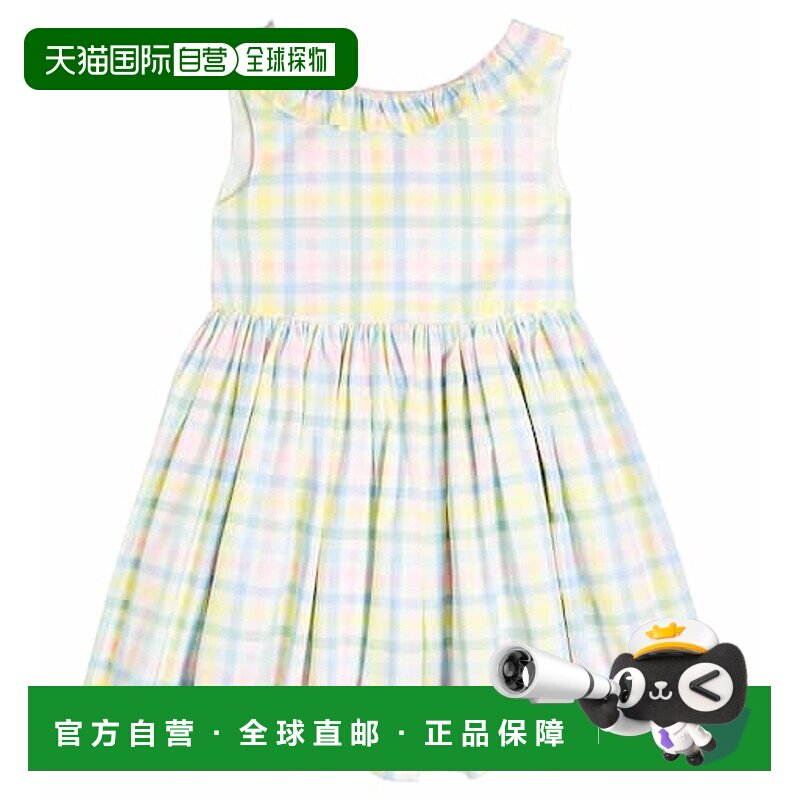 香港直邮Bonpoint 女童 Allison 格纹棉质连衣裙童装