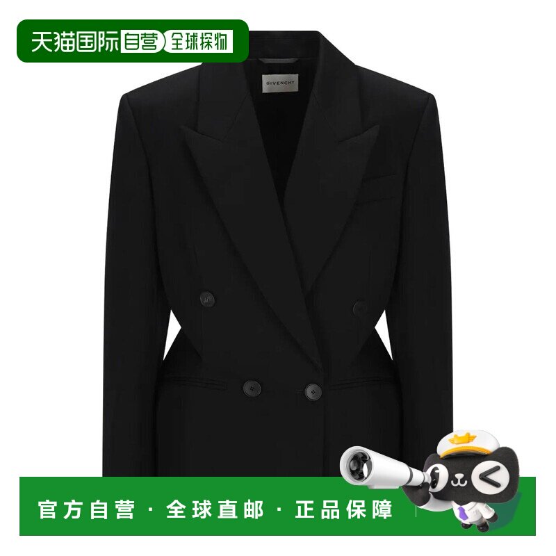 1h可退 香港直邮GIVENCHY 女士外套 BW30LZ15CT001 AW2025 黑色