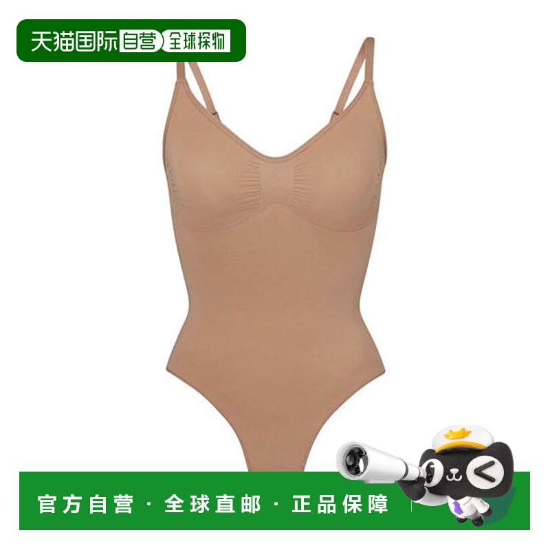 1h可退 香港直邮SKIMS 女士 Sculpt Thong 无缝连体衣 brown棕色