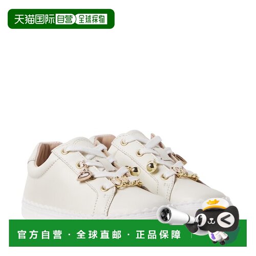 香港直邮Chloe 蔻依 女童 精饰皮质运动鞋童鞋童装