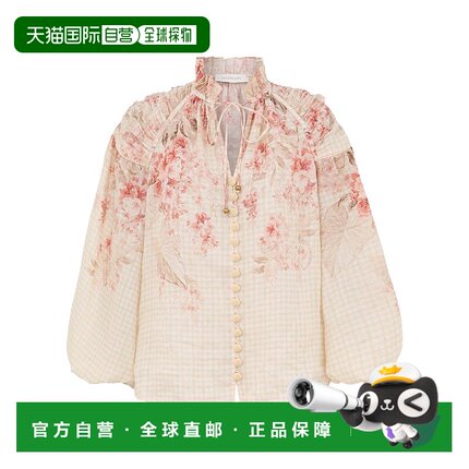 香港直邮Zimmermann 系带衬衫 3979TS251