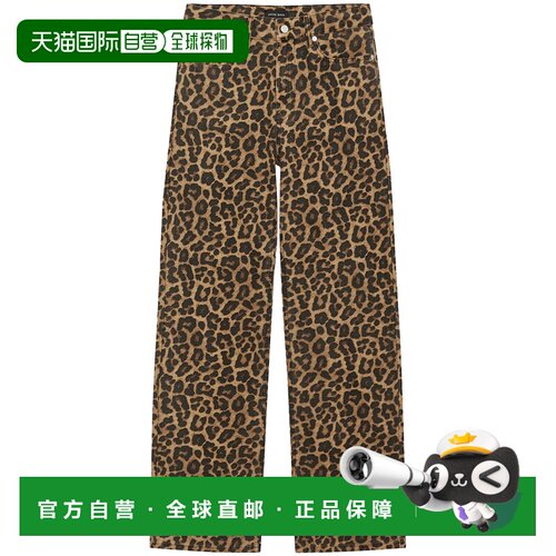香港直邮ANINE BING 女士 棕色直筒裤裤子 A0611765MTL59LEOPARD