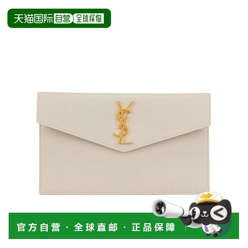 香港直邮Saint Laurent UPTOWN 粒面压印皮革手拿包 5657391GF0J