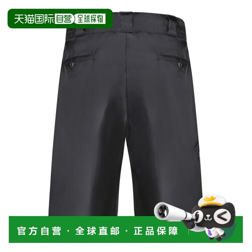 香港直邮PRADA 男士休闲裤 SPG321WQ8F0002 SS2026 黑色 