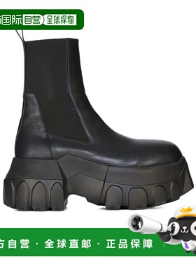 香港直邮Rick Owens PORTERVILLE 短筒高跟靴短靴 RP02D3865LOO