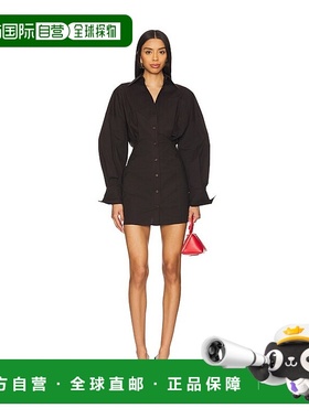 1h可退 香港直邮The Attico 女士 长袖衬衫式连衣裙 250WCA00384C