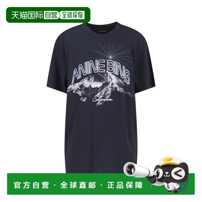 香港直邮ANINE BING 女士 and Polos T恤黑色上衣 A0811850VTG3VI