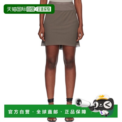 香港直邮rick owens 瑞克 欧文斯 女士 灰褐色 Temple Short Bias