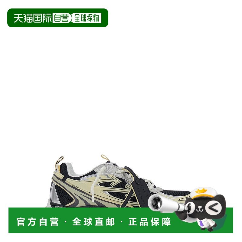 1h可退 香港直邮off-white 男士 'Ow Be Right' Zip-Tie 灰色低帮