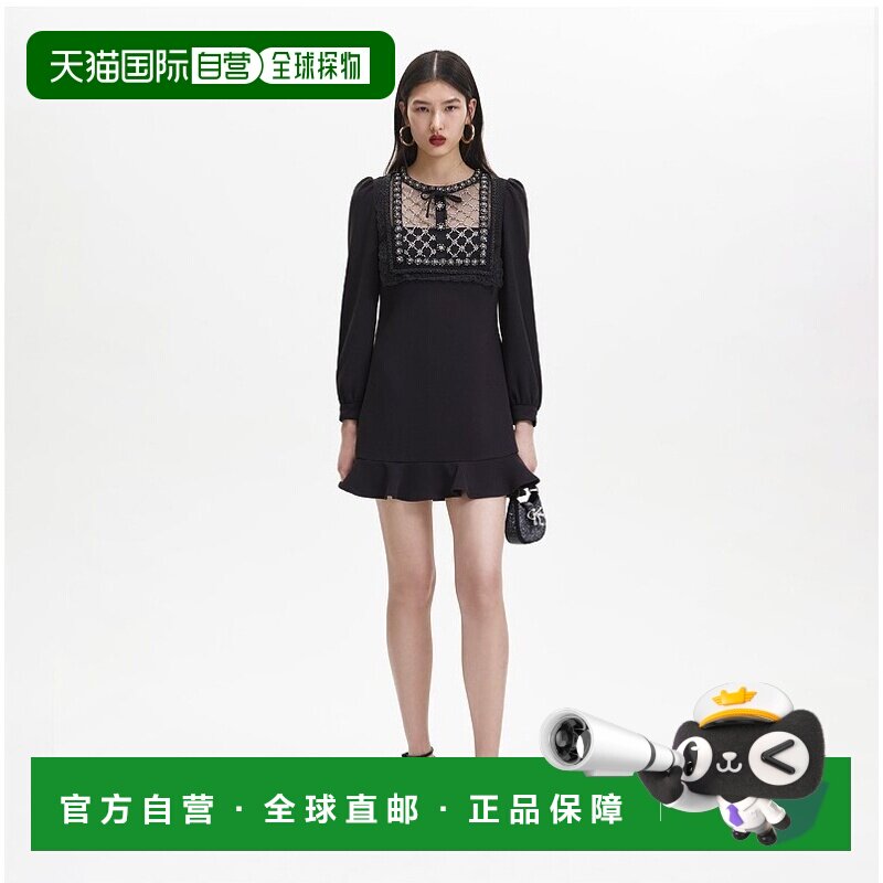香港直邮Self-Portrait 女装长袖连衣裙 AW23-115SAB