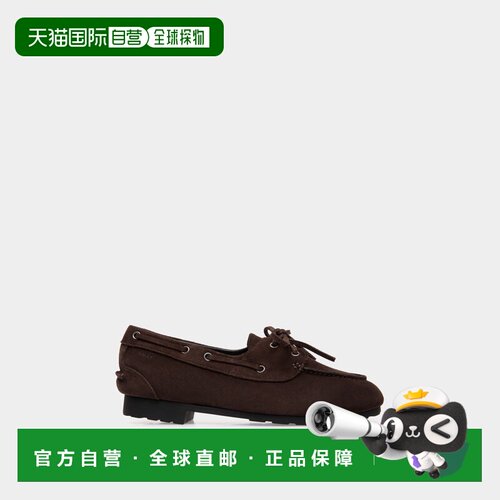 自营欧洲直邮Bally巴利 Plume女士棕色绒面革莫卡辛鞋女鞋