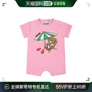 短袖 香港直邮Moschino 婴儿 MUY061LIA20 莫斯奇诺 连体衣童装