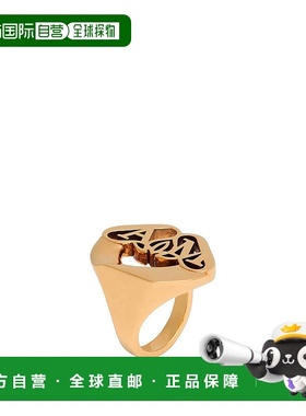 1h可退 香港直邮mcqueen 亚历山大 麦昆 女士 戒指 metal金属色