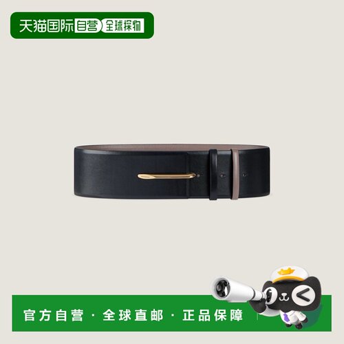 自营欧洲直邮Givenchy纪梵希 Pinch女士黑色/白色皮革双面腰带
