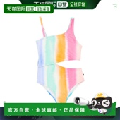 香港直邮Molo 女童 Naan 1h可退 扎染剪口泳衣童装 colorful花色