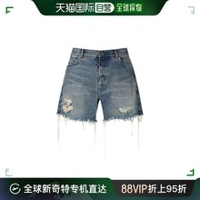 破洞棉质牛仔短裤 巴尔曼 男士 香港直邮Balmain