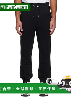 香港直邮Balmain 巴尔曼 男士 黑色 Small Stamp 运动裤 FH1OB340