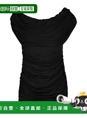 1h可退 香港直邮Blumarine 蓝色情人 女士 高雅连衣裙 black黑色