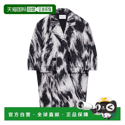 香港直邮GIVENCHY 女士外套 BWC0EC167W067 SS2026 灰色 动物印花