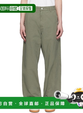 1h可退 香港直邮CARHARTT WIP 男士 绿色 Single Knee 长裤 I0314