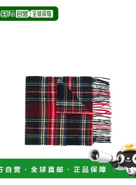 香港直邮Barbour 格纹流苏羊毛围巾 USC0137时尚休闲高级感正品