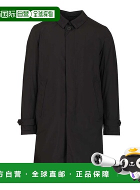 1h可退 香港直邮Herno 男士 加厚風衣 PI001244U12840 black黑色