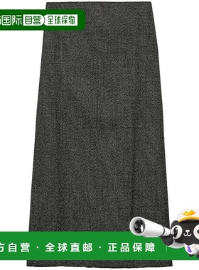 1h可退 香港直邮Prada 普拉达 女士 黑色半身裙 P117Y15K8F0002