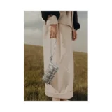 Европейская прямая рассылка POLENE Neiti женская сумка через плечо из телячьей кожи сумка через плечо металлического цвета