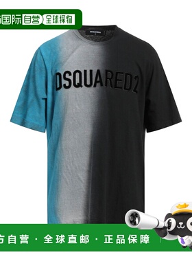 1h可退 香港直邮Dsquared2 二次方 男士 T恤 black黑色 舒适时尚