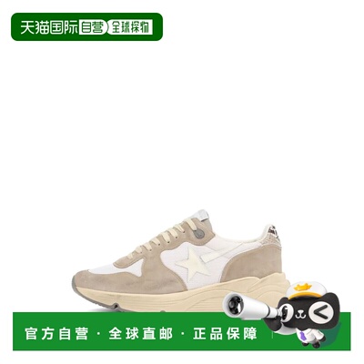 香港直邮GOLDEN GOOSE 女士 浅褐色多色绑带平底鞋 GWF001260F007